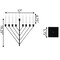 Vintiquewise Nine Branch Electric Chabad Judaica Chanukah Menorah with LED Candle Design Candlestick, Black QI004204.BK - alternate 2
